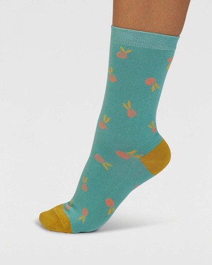 Thought damessokken giftbox bloemen en vogels from Lotika