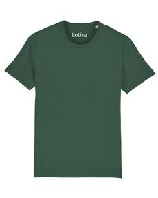 Daan T-shirt biologisch katoen bottle green van Lotika