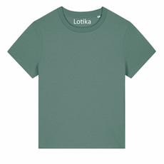 Saar T-shirt dames biologisch katoen - green bay via Lotika