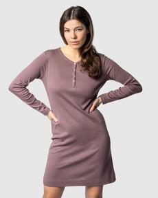 Living Crafts nachthemd katoen Vasara – mauve via Lotika