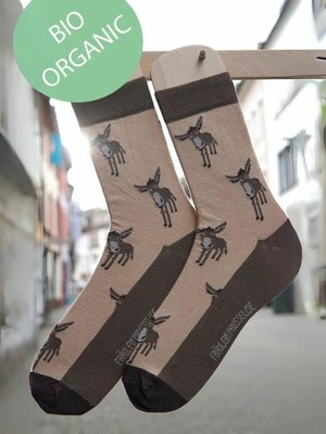 Kindersokken katoen ezels - beige from Lotika