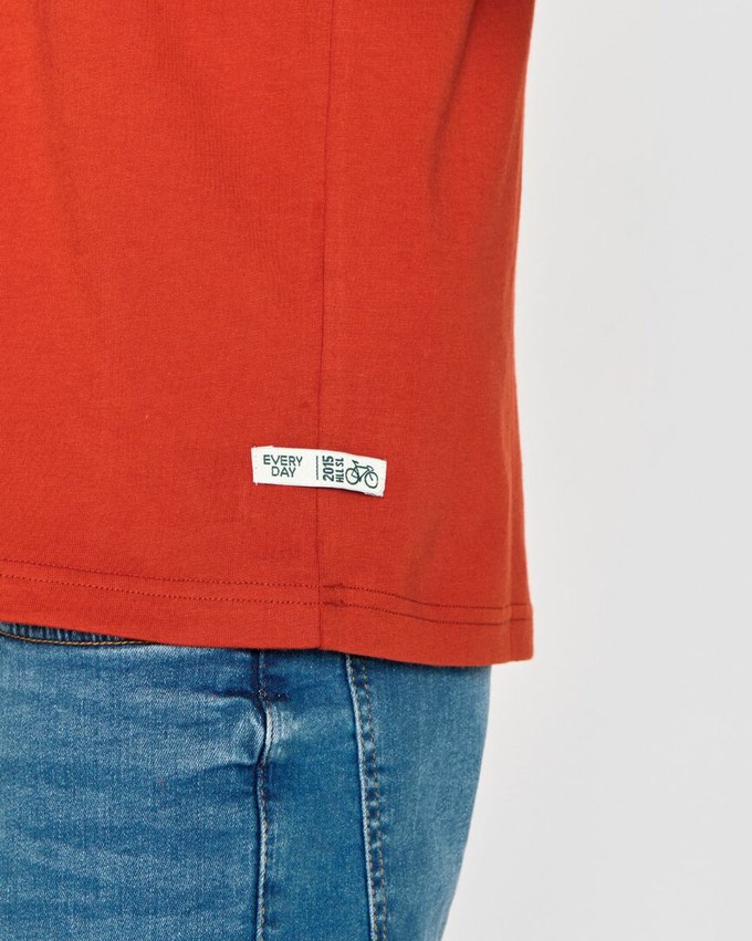 Greenbomb T-shirt heren bike - clay red from Lotika