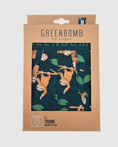 Greenbomb boxershort luiaards - groen via Lotika