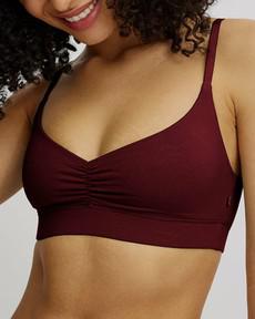 Tranquillo bralette bh Tencel fired brick via Lotika