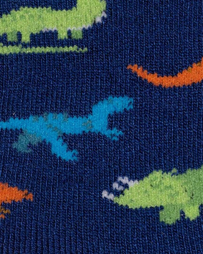 Bamboe kindersokken dinosaurus - navy from Lotika