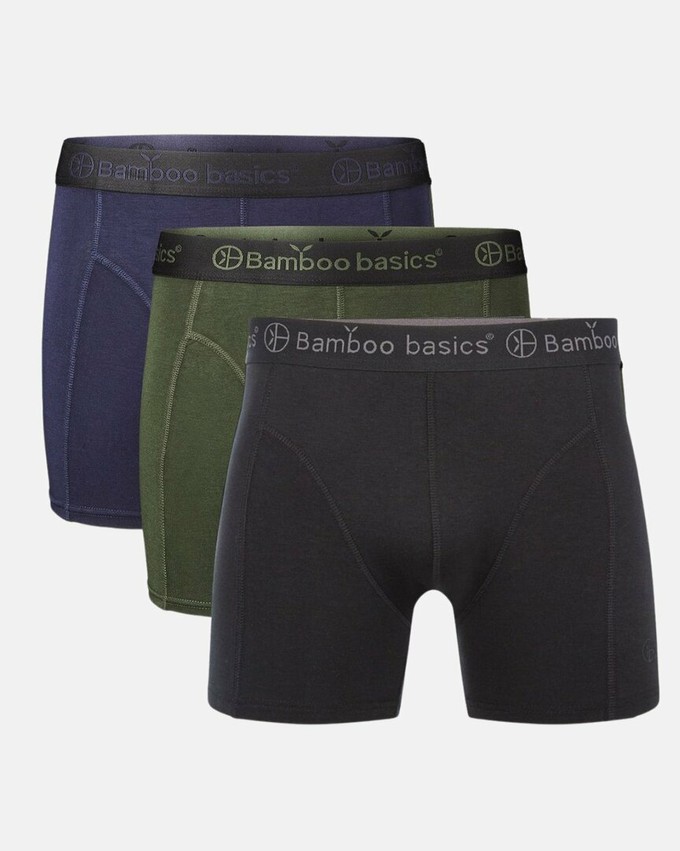 Bamboo Basics boxershorts Rico – black - army - navy from Lotika Bamboo Basics boxershorts Rico – black - army - navy from Lotika