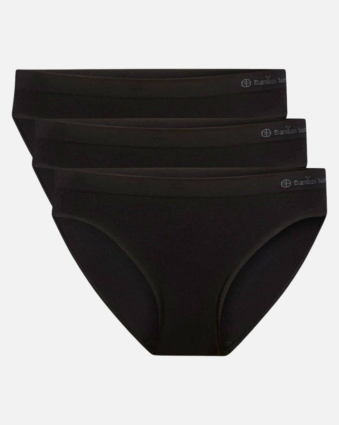 Bamboe Taille Slip naadloos Tess 3-pack - zwart from Lotika Bamboe Taille Slip naadloos Tess 3-pack - zwart from Lotika