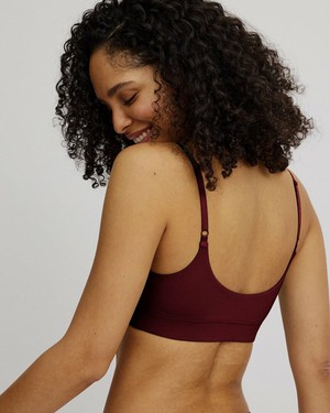 Tranquillo bralette bh Tencel fired brick from Lotika