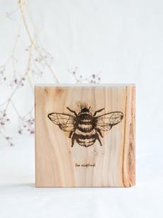 Circular Wood Object - Bee exceptional van MADE out of