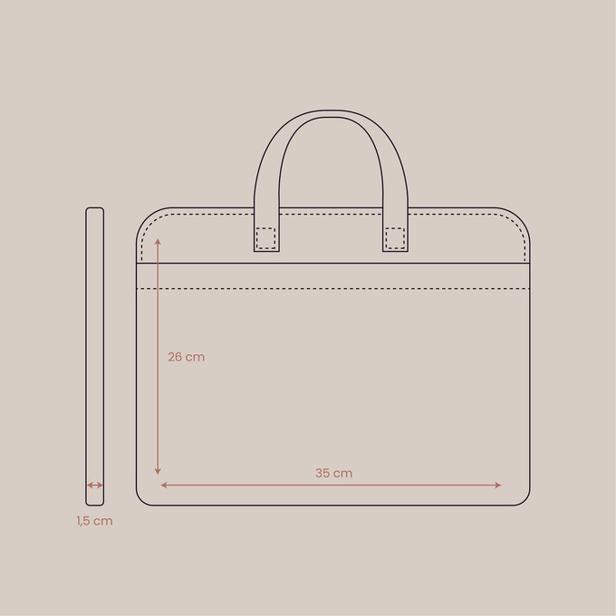 Laptoptas DORIS - Zwart from MADE out of
