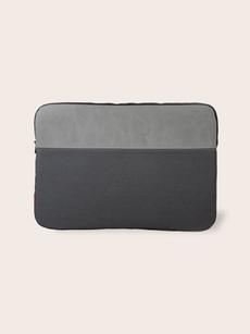 Laptop sleeve DATA 15" Upcyclede Zonwering - Grijs van MADE out of
