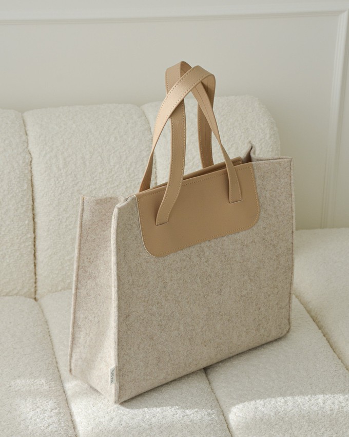 Handtas ANNE - Beige from MADE out of