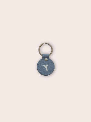 Ronde sleutelhanger BIRD - Recycled Textiel from MADE out of
