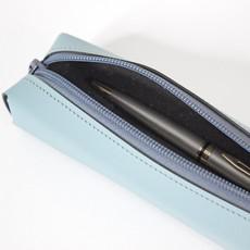 Gerecyclede leren Etui DOT - Oceaan Groen van MADE out of