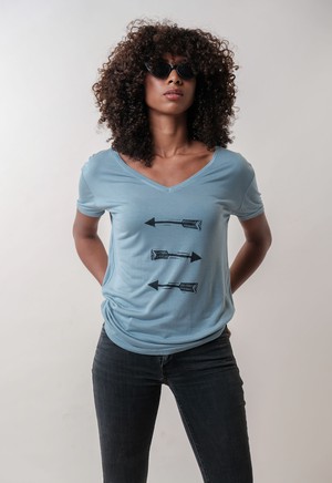 arrows flowy v-neck tee-shirt from madeclothing