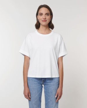 Cuffed white tee-shirt from madeclothing