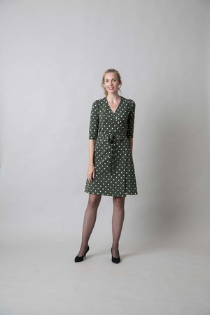 Roos Green Dots jurk from Marjolein Elisabeth