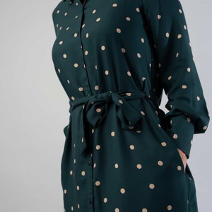 Merel Green Dots jurk from Marjolein Elisabeth