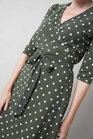 Roos Green Dots jurk from Marjolein Elisabeth