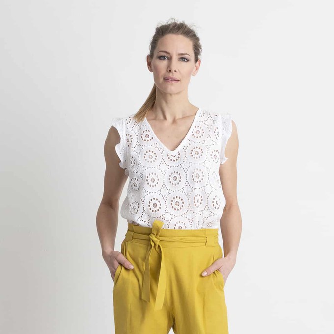 Ida Broderie top from Marjolein Elisabeth