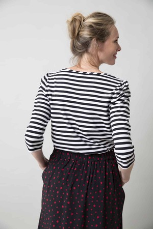 Mara Black Stripes top from Marjolein Elisabeth