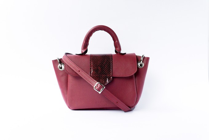 Naïma bag small Burgundy from Marlene Fernandez