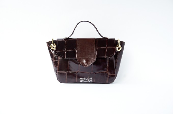 Naïma bag small Brown turtle from Marlene Fernandez