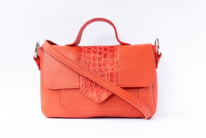 Naïma Bag medium Coral Red from Marlene Fernandez