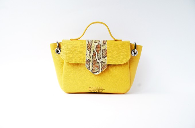 Naïma bag small Yellow from Marlene Fernandez