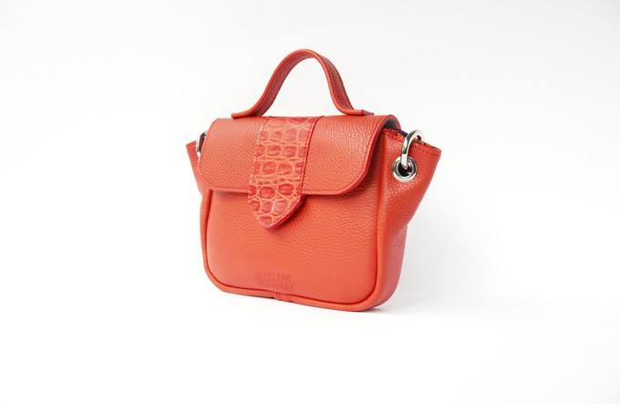 Naïma bag small Coral red from Marlene Fernandez