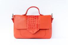 Naïma Bag medium Coral Red via Marlene Fernandez