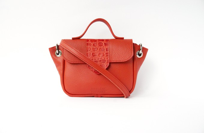 Naïma bag small Coral red from Marlene Fernandez