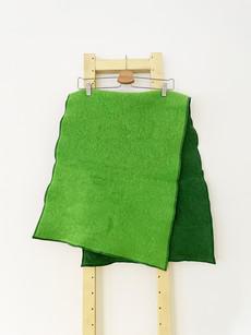 Juicy Green Upcycled Wool Shawl van Masha Maria