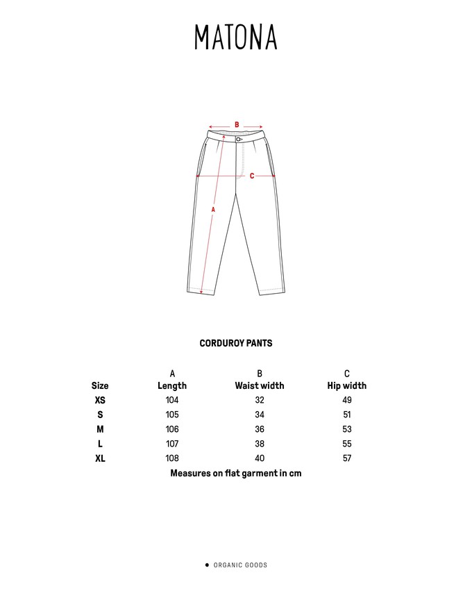 Corduroy Pants black from Matona