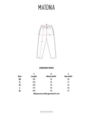 Corduroy Pants black from Matona