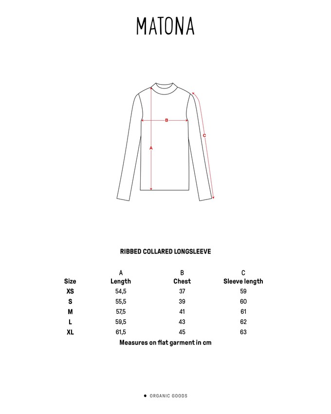Ribbed Collared Longsleeve maroon from Matona