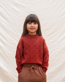 Juna Sweater Kids oxide red via Matona