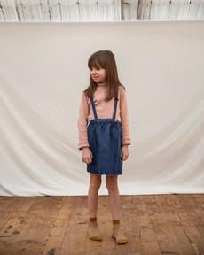 Sanne Wrap Skirt denim via Matona