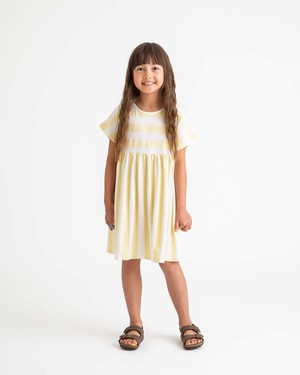 Skater Dress yellow stripes from Matona