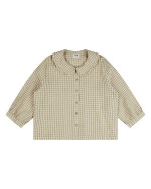 Vintage Collar Blouse dijon check from Matona