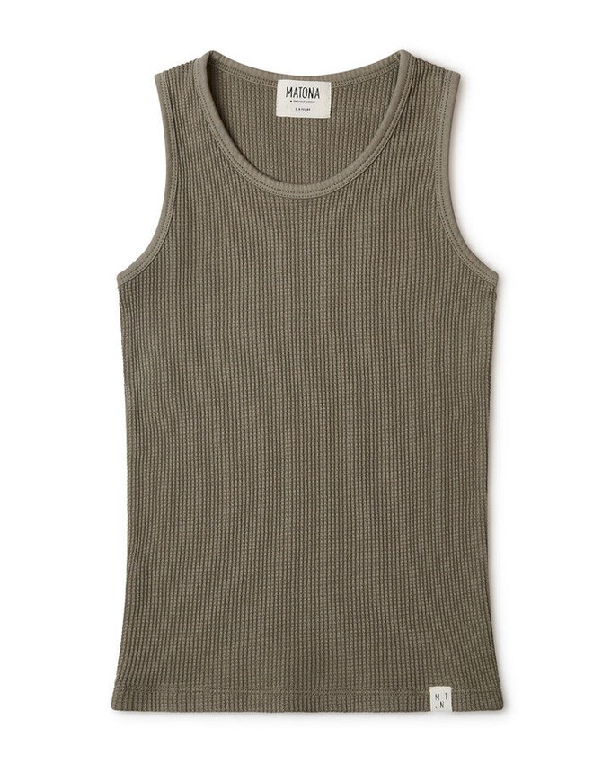 Basic Tanktop olive from Matona