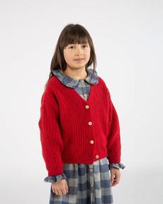V-Neck Cardigan poppy via Matona