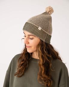 Pom Pom Beanie loden green via Matona