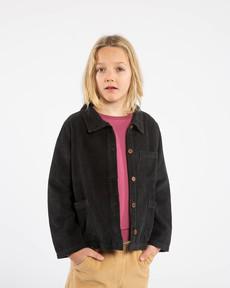 Boxy Corduroy Jacket black via Matona
