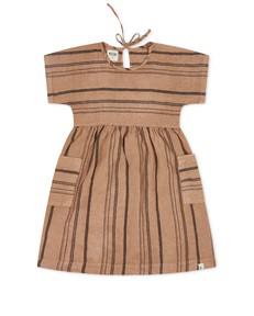 Oversized Dress tan/striped van Matona
