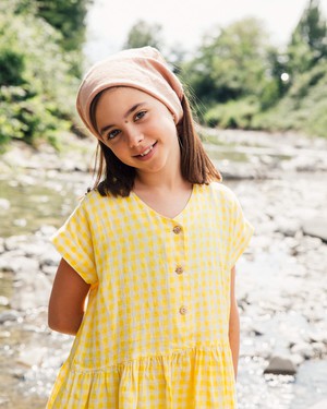 Simple Dress yellow gingham from Matona