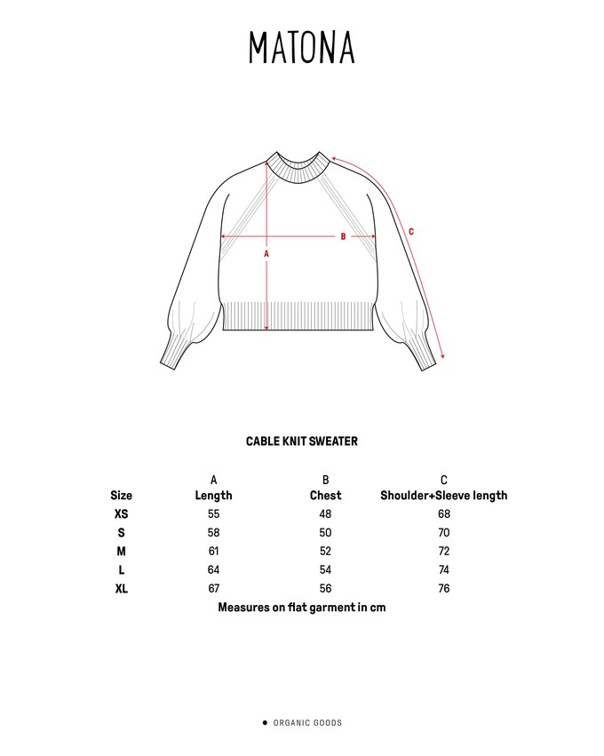 Cable Knit Sweater olive from Matona