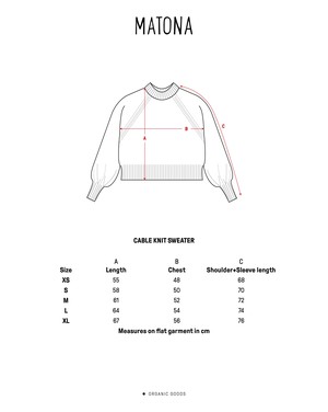 Cable Knit Sweater olive from Matona