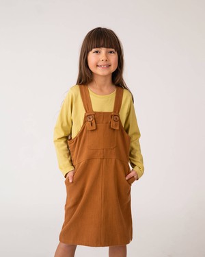 Retro Pinafore Dress biscuit from Matona