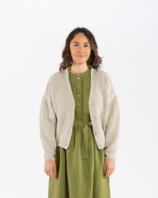 Organic Knit Cardigan salt via Matona